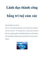 Lãnh đạo thành công bằng trí tuệ cảm xúc pptx