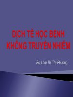 Dịch tễ học bệnh không truyền nhiễm