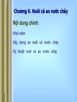 Chương 2: Nuôi cá ao nước chảy pptx
