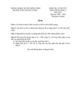 đề thi lí thuyết+thực hành có Đáp án+ Biểu điểm (chất lượng)