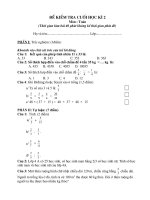 ĐỀ CÁC MÔN CUỐI KÌ II L4