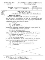 Đề thi HK II toán và TV lớp 3 năm học 2009-2010