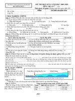 ĐỀ THI ĐỊA LÝ 7 HỌC KỲ 2