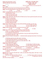 Đề thi cuối HKII môn lịch sử lớp 5.Năm học 2009-2010