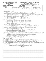 ĐỀ THI GDCD 6,7,8,9 -HKII