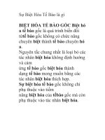 Sự Biệt Hóa Tế Bào là gì doc