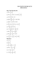 Đề cương ôn tập học kì 2 lớp 6 toán