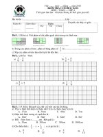 Đề thi Toán lớp 4.CKII
