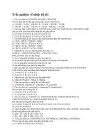 Trắc nghiệm về nhiệt độ sôi