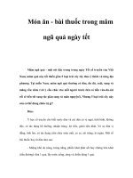 Món ăn - bài thuốc trong mâm ngũ quả ngày tết doc