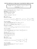 ĐẶT ẨN PHỤ DẠNG 1 GIẢI PHƯƠNG TRÌNH LOGARIT pdf