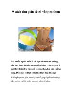 9 cách đơn giản để có vòng eo thon ppt