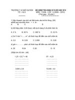 ĐỀ THI THAM KHẢO CUỐI HKII LỚP 5