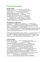 FCE open cloze practice 1