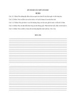 Đê thi học kì II mon sinh 7