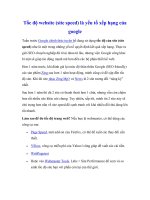 Tốc độ website (site speed) là yếu tố xếp hạng của google pptx