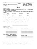 20 de thi hoc ki 2 -Toan lop 5