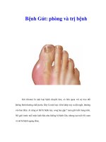 Bệnh Gút: phòng và trị bệnh Gút (Goute) là một loại bệnh chuyển hóa, có liên pps