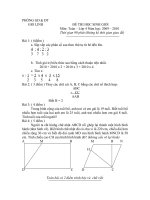 ĐỀ THI HỌC SINH GIỎI HUYỆN LỚP 4 NĂM HỌC: 2009 - 2010(CÓ ĐÁP ÁN)