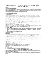 ĐÊ CƯƠNG ÔN TẬP NGỮ VĂN 9