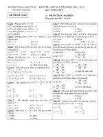 đề thi kỳ II toán 8 + DA