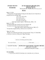 ĐỀ THI HSG TỈNH MÔN VĂN_ CÓ ĐÁP ÁN