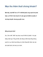 Mẹo thu thêm thuế chứng khoán? pdf