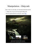 Manipulation - Ghép ảnh- P1 pptx