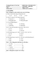 Đề kiểm tra cuối học kì 2