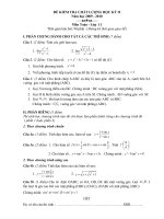 Đề thi HK II lớp 11 ( 2010)