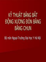 Kỹ thuật băng bất động xương đòn bằng băng chun - Bộ môn Ngoại ĐHYHN