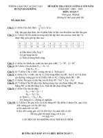 Đề thi HKII Toán 7 nam 2009 2010