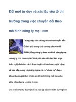 Đổi mới tư duy và xác lập yếu tố thị trường trong việc chuyển đổi pot