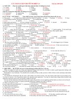 Cac test luyen thi Tn. On tap tu vung Unit321.