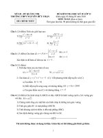 ĐỀ& ĐÁP ÁN THI HKII MÔN TOÁN LỚP 11