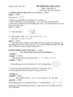 ĐỀ KTHK2 khối 12 ĐÃ THẨM ĐỊNH