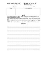 Đề KT ky 2 SInh 8