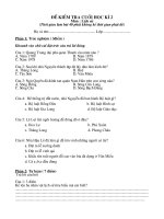 ĐỀ KT CUỐI HKII LS L4