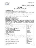 Giáo án lớp 2 học kì II