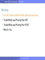 CHUYÊN ĐỀ CSDL VÀ LẬP TRÌNH ỨNG DỤNG WEB 1- P21 pdf