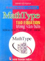 hướng dẫn sử dụng  MATHTYPE toàn tập