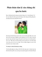 Phán đoán tâm lý của chàng chỉ qua ba bước pptx