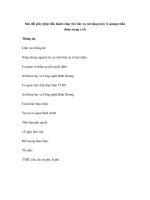 Sửa đổi giấy phép tiến hành công việc bức xạ (sử dụng máy X-quang chẩn đoán trong y tế) pptx