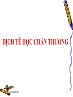 Dịch tễ học chấn thương