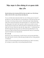 Mọc mụn ở cằm chứng tỏ cơ quan sinh dục yếu pot