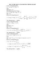 ĐẶT ẨN PHỤ DẠNG 2 GIẢI PHƯƠNG TRÌNH LOGARIT pot