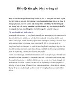 Để triệt tận gốc bệnh trứng cá pdf