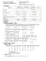 TOÁN 7 - ĐỀ - MT - ĐÁP ÁN