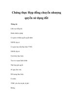 Chứng thực Hợp đồng chuyển nhượng quyền sử dụng đất potx