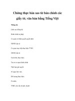 Chứng thực bản sao từ bản chính các giấy tờ, văn bản bằng Tiếng Việt pptx